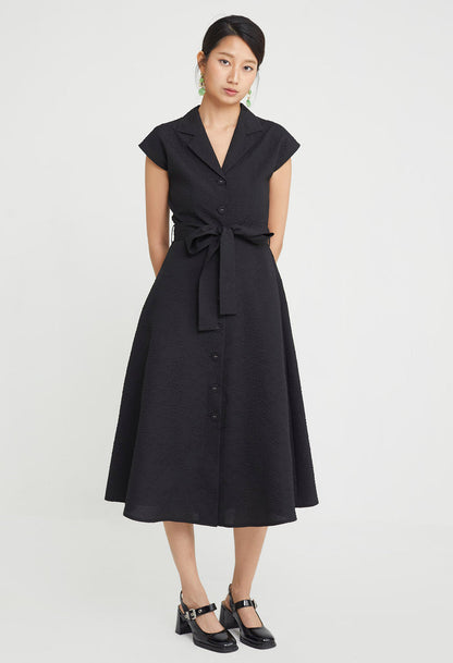 Jasmine Crest Frontie Button-Up Midi Dress
