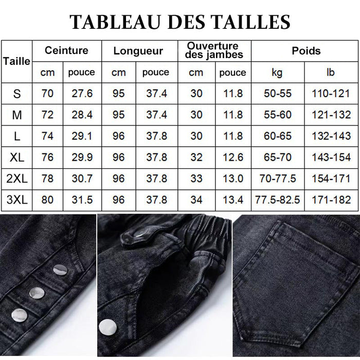 Jean skinny élastique en peluche chaude