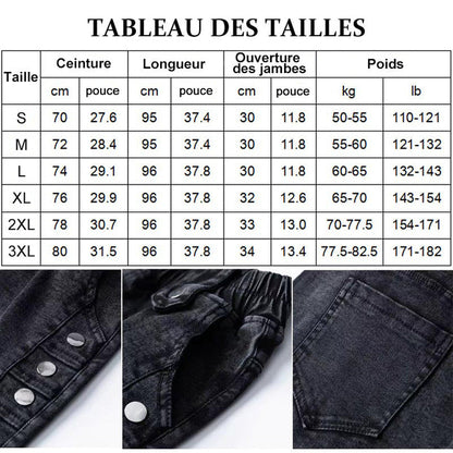 Jean skinny élastique en peluche chaude
