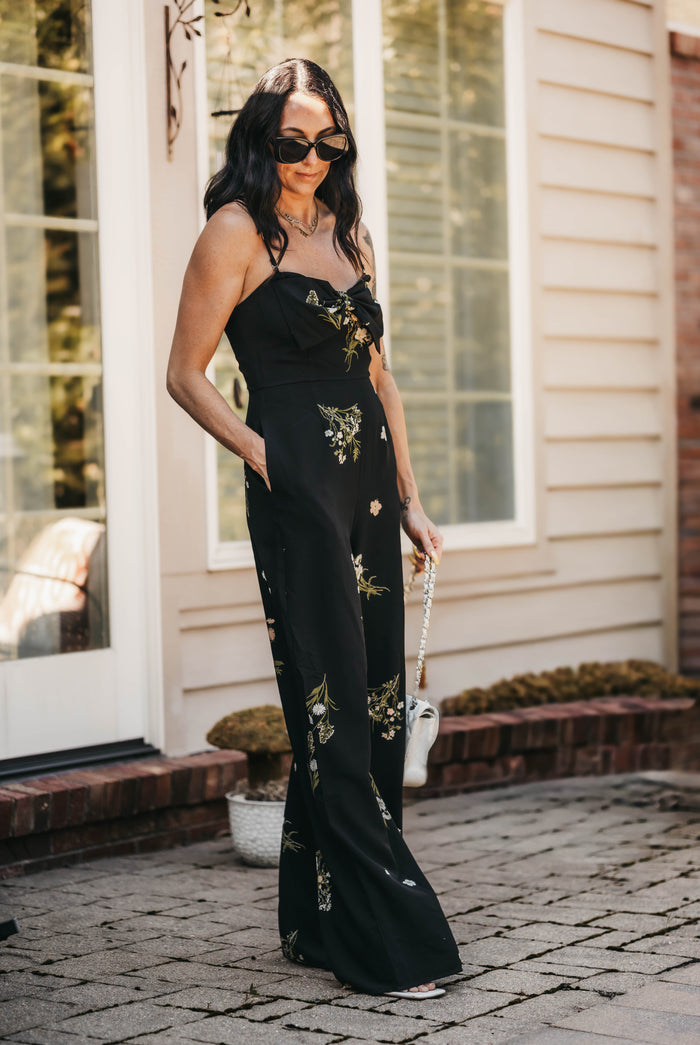 Jenna Floral Wide Leg Jumpsuit