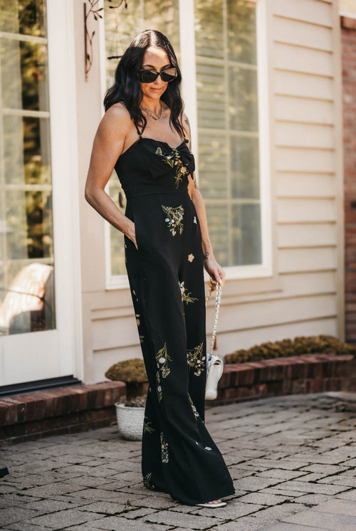 Jenna Floral Wide Leg Jumpsuit