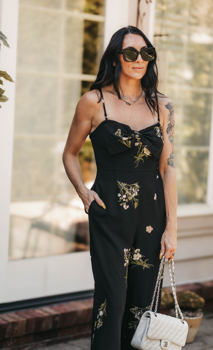 Jenna Floral Wide Leg Jumpsuit
