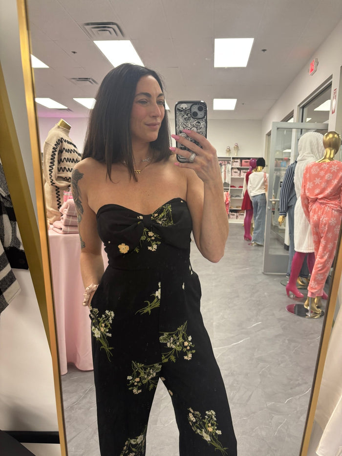 Jenna Floral Wide Leg Jumpsuit - Intimate Whispers