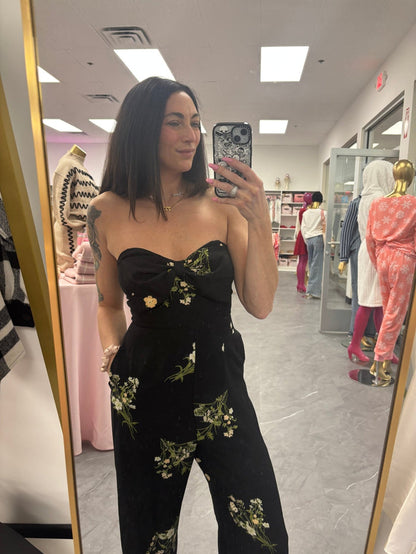 Jenna Floral Wide Leg Jumpsuit - Intimate Whispers