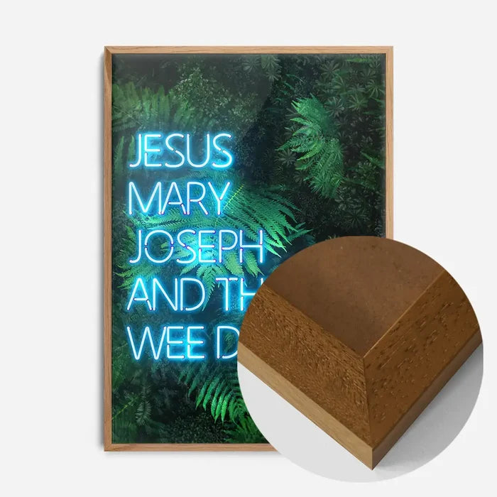 21x30cm | 8¼ x 11¾in / Oak Wood Frame