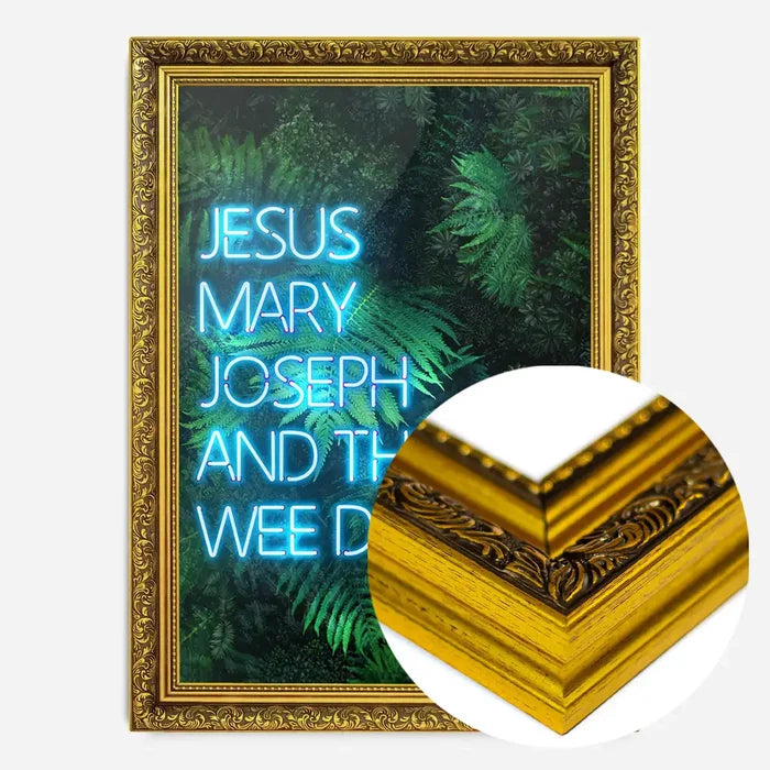 21x30cm | 8¼ x 11¾in / Gold Ornate Frame