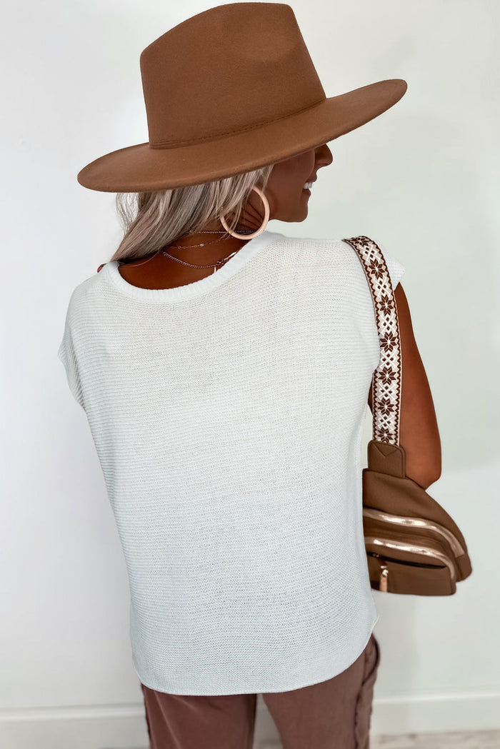 Jet Stream Solid Colour Sweater Tee with Side Slits - Sweaters & Cardigans/Short Sleeve
