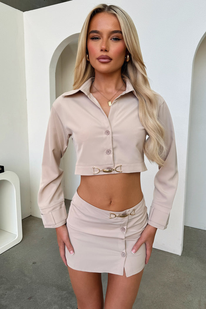 Jordan Mini Skirt - Tan