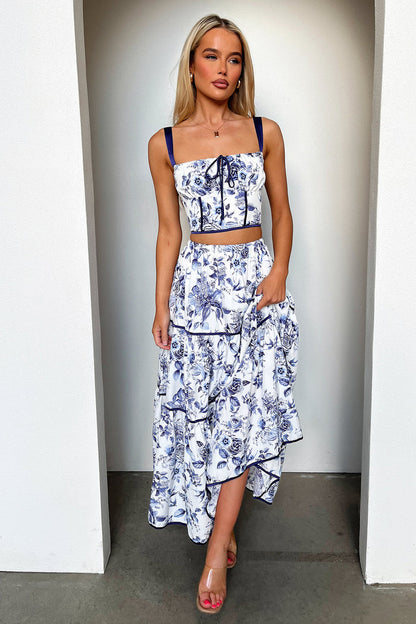 Joy Top - Blue Floral