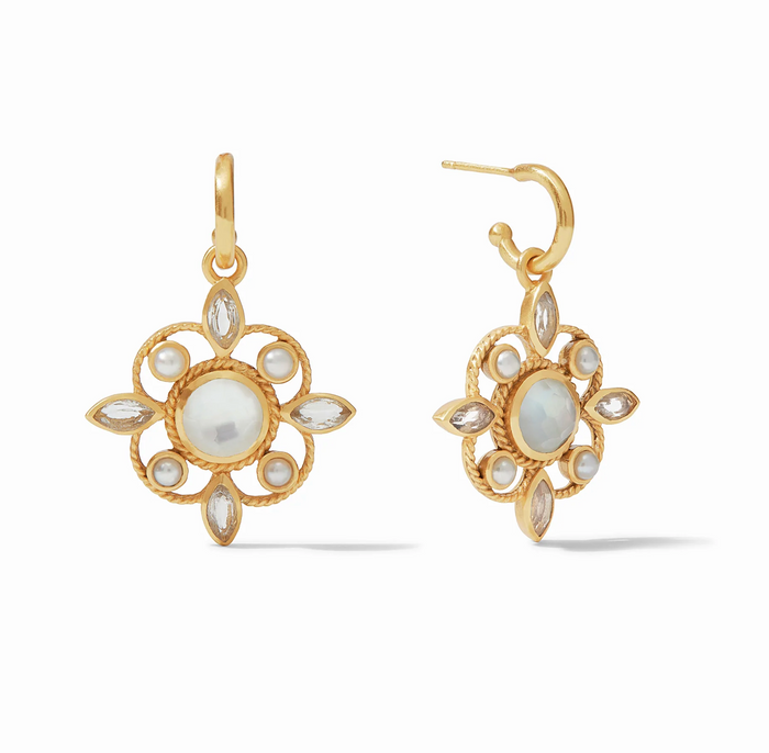Julie Vos Monaco Hoop & Charm Earrings