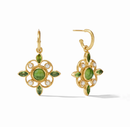 Julie Vos Monaco Hoop & Charm Earrings