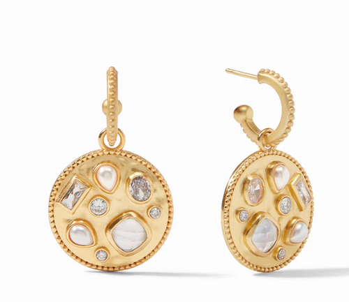 Julie Vos Mosaic Hoop & Charm Earrings