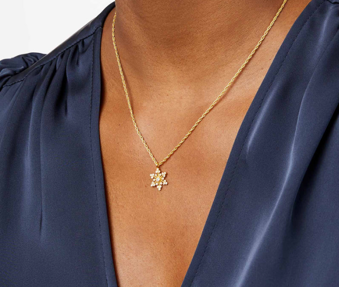 Julie Vos Noel Solitaire Necklace