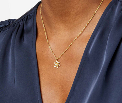 Julie Vos Noel Solitaire Necklace
