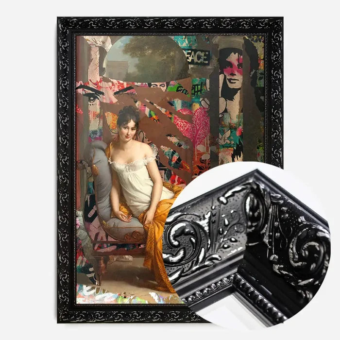 21x30cm | 8¼ x 11¾in / Black Ornate Frame
