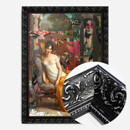 21x30cm | 8¼ x 11¾in / Black Ornate Frame