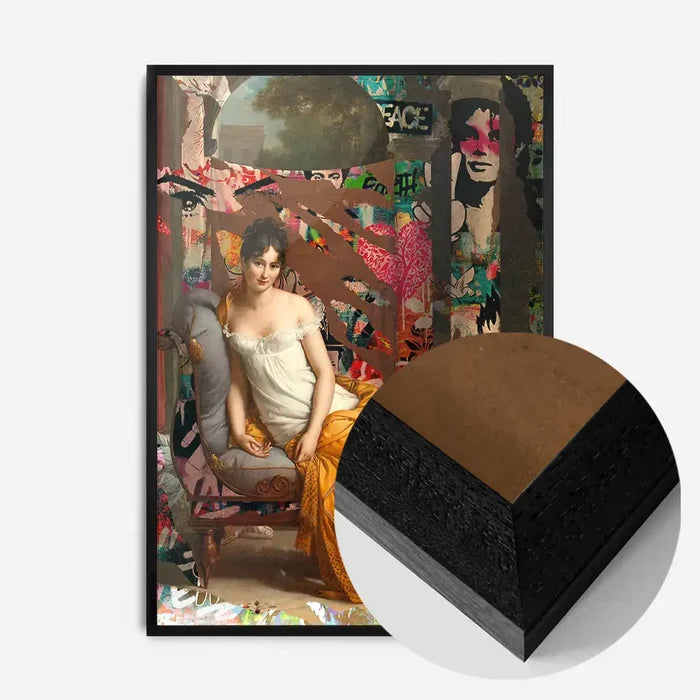 21x30cm | 8¼ x 11¾in / Black Wood Frame
