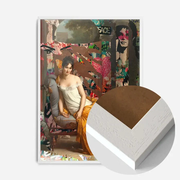 21x30cm | 8¼ x 11¾in / White Wood Frame