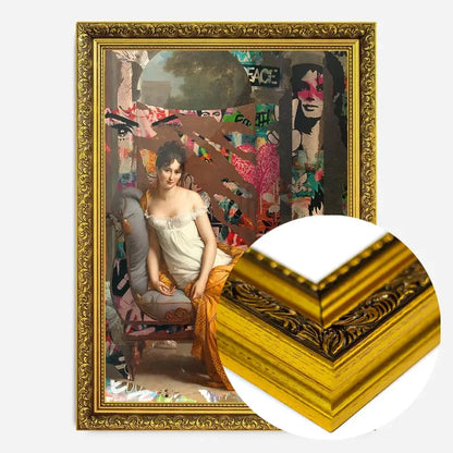 21x30cm | 8¼ x 11¾in / Gold Ornate Frame