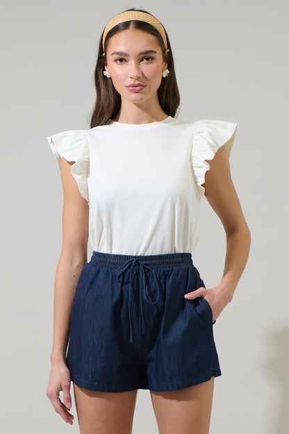 Karis Ruffle Knit Top
