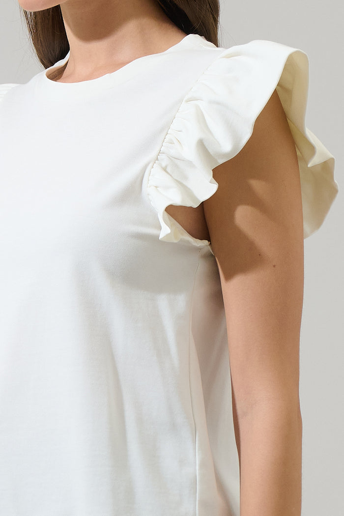 Karis Ruffle Knit Top
