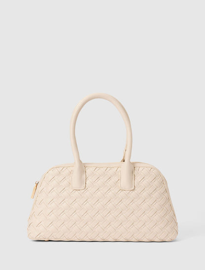Kendra Weave Kettle Bag 0 Ivory Forever New