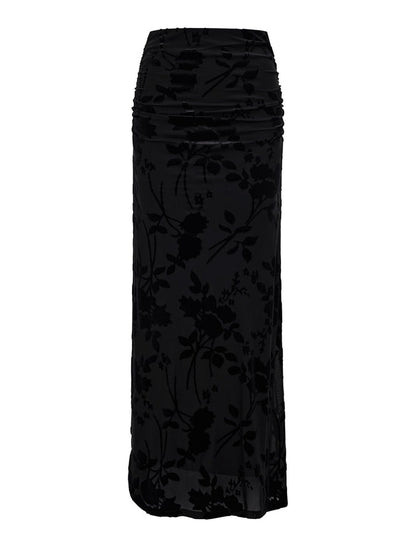 Kenzie Mesh Burn Out Skirt Forever New