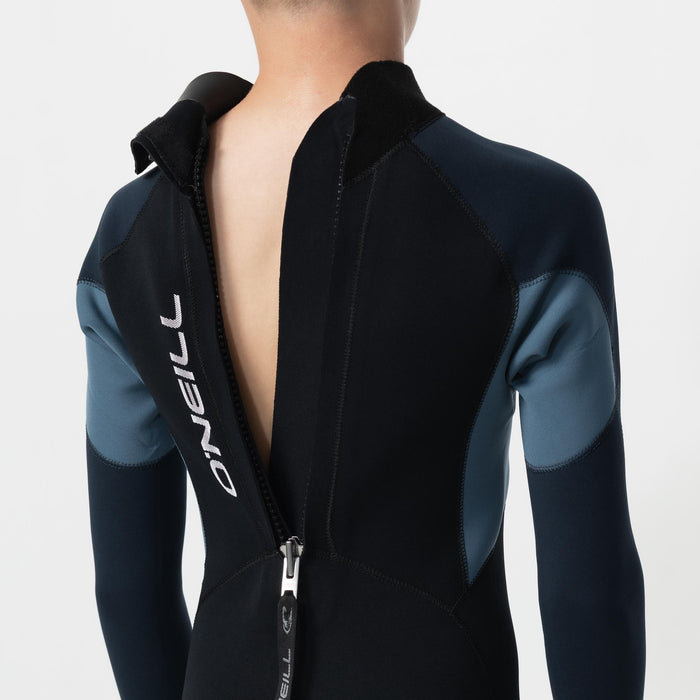 Kid's Reactor GBS 3/2mm Steamer Back Zip - Blue