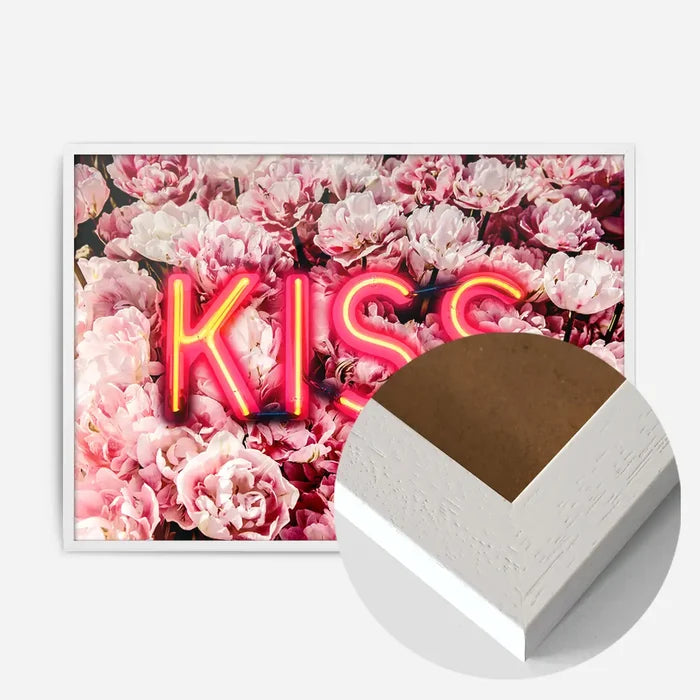21x30cm | 8¼ x 11¾in / White Wood Frame