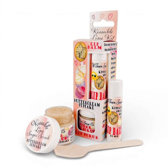 Kissable Lips Sugar Scrub & Lip Balm Kits - Old Town Soap Co.