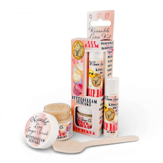 Kissable Lips Sugar Scrub & Lip Balm Kits - Old Town Soap Co.