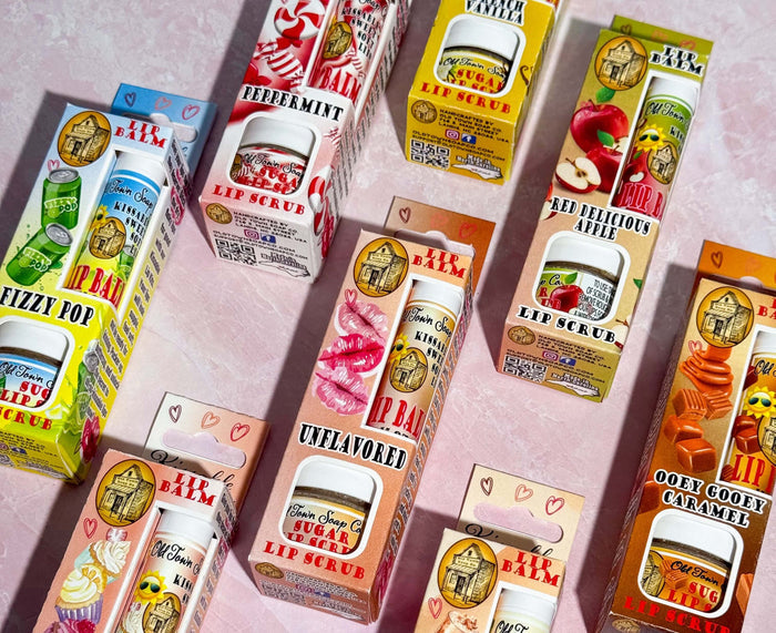Kissable Lips Sugar Scrub & Lip Balm Kits - Old Town Soap Co.