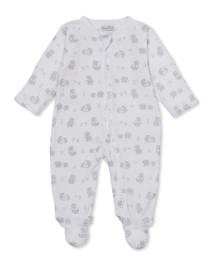 Kissy Kissy Printed Footie in Hedgehogs Little Woods