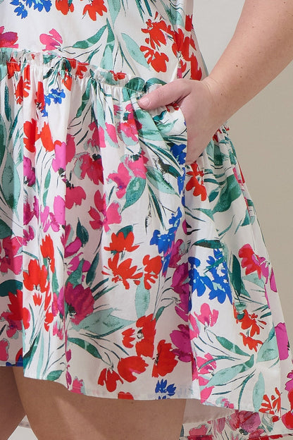 Kivia Blossom Rock A By Trapeze Mini Dress Curve