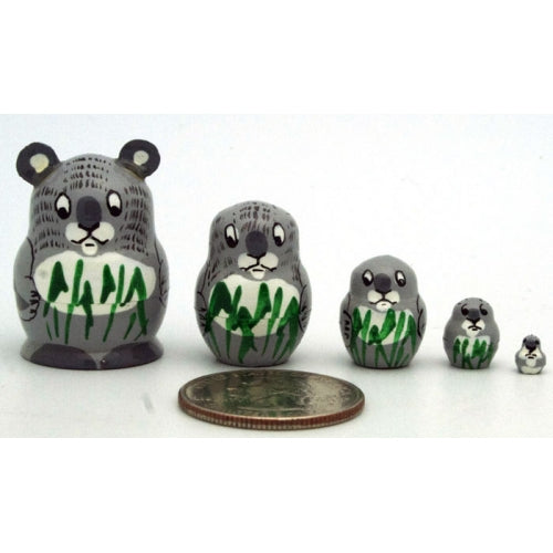Koala Miniature Nesting Doll Set