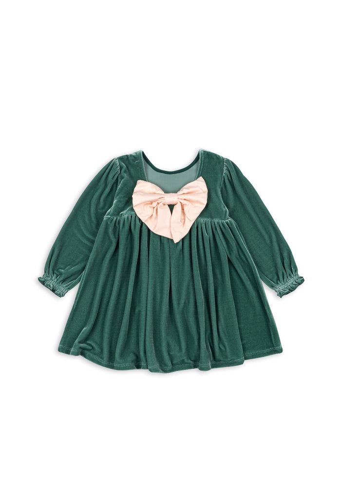 Konges Sløjd Gia Bow Back Dress in Fir