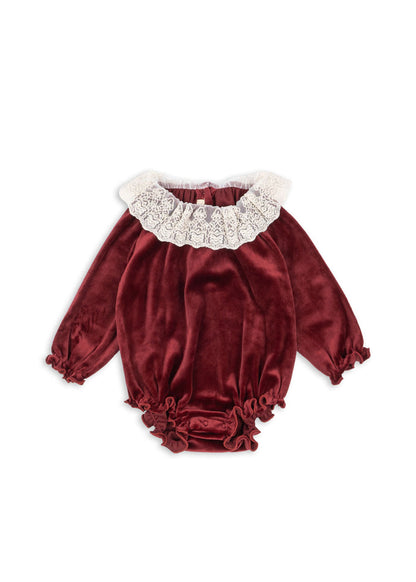 Konges Sløjd Venola Romper in Red Dahlia