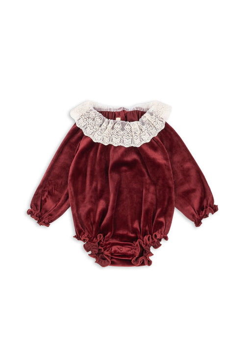 Konges Sløjd Venola Romper in Red Dahlia
