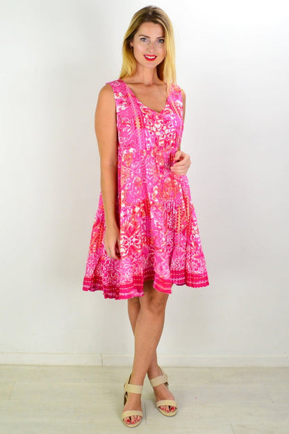 Kotor tiered tunic dress by Orientique featuring flowing fabric and layered design, perfect for casual or summer wear.
