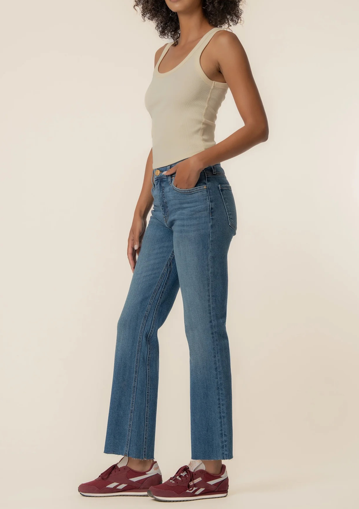 Kut From the Kloth Kelsey High Rise Ankle Flare Jeans - Wonderful w/ Med Wash