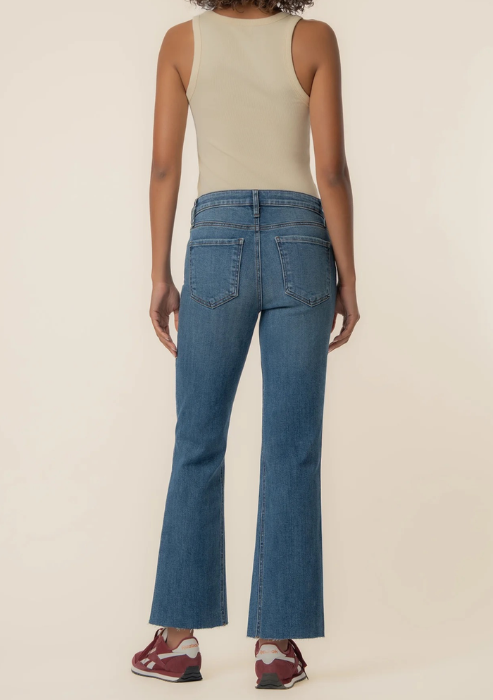 Kut From the Kloth Kelsey High Rise Ankle Flare Jeans - Wonderful w/ Med Wash