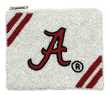 LA Chic Collegiate Beaded Coin Pouch