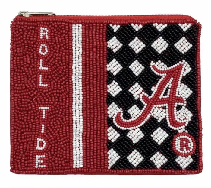 LA Chic Collegiate Beaded Coin Pouch