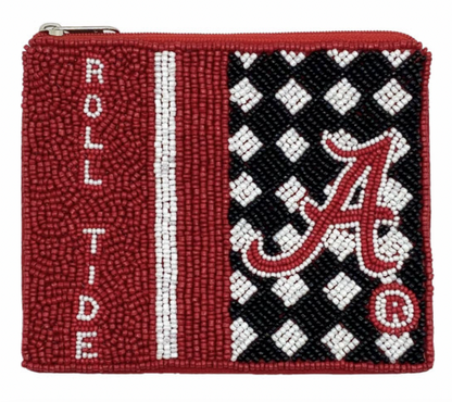 LA Chic Collegiate Beaded Coin Pouch