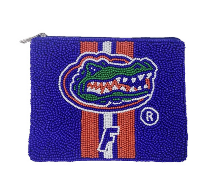 LA Chic Collegiate Beaded Coin Pouch