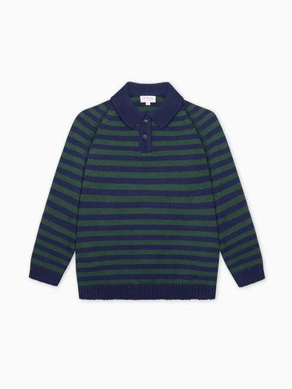 La Coqueta Brio Sweater in Navy Stripe