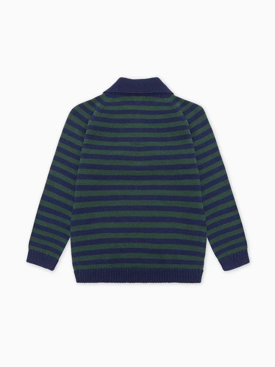La Coqueta Brio Sweater in Navy Stripe