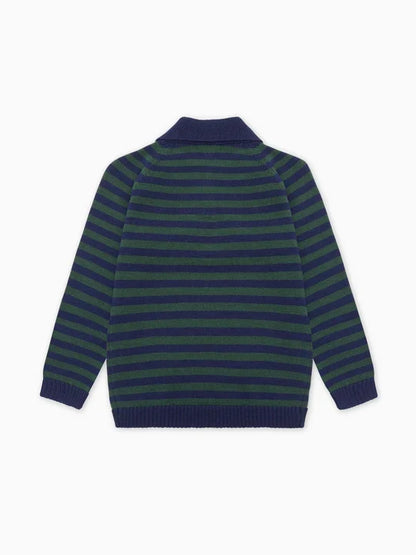 La Coqueta Brio Sweater in Navy Stripe