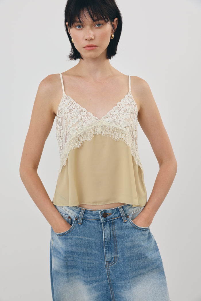 Lace Trim Top