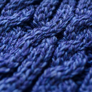 Ladies Fairisle Merino Wool Mittens- Blue Marl Midnight #color_blue-marl-midnight